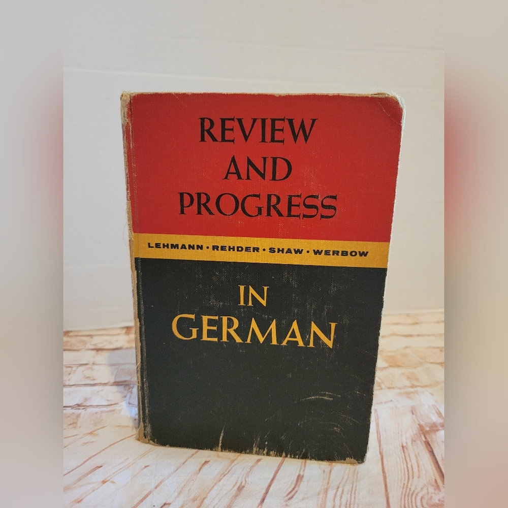 Review and Progress In German - Holt, Rinehart and Winston Inc - 1959 Hard Cover
